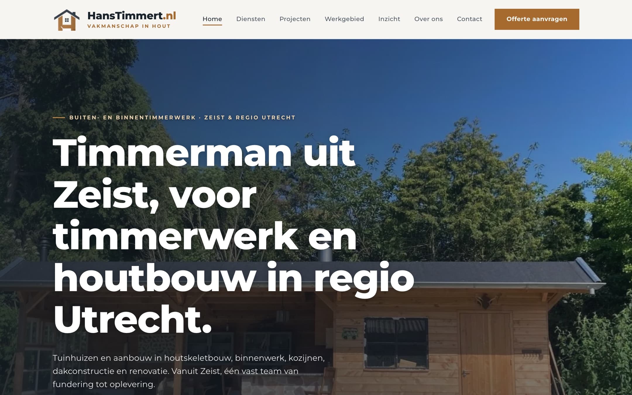 Visual van case HansTimmert.nl: lokaal gevonden worden, en geen aanvraag meer kwijt